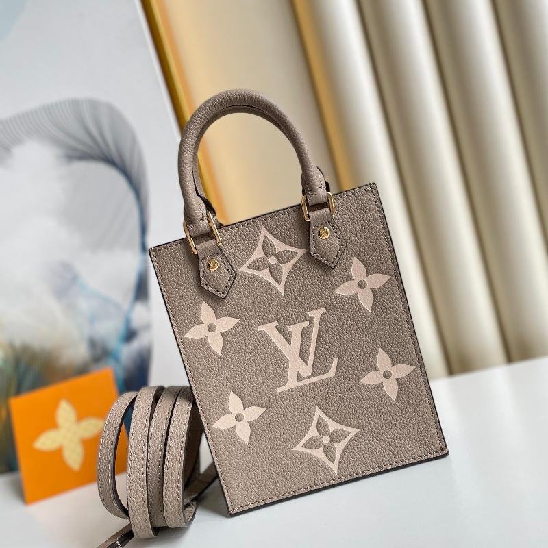LV Handbags Clutches M57937 gray silk screen